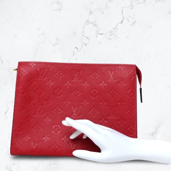 Louis Vuitton Empreinte Monogram Toiletry Pouch 26 Scarlet - Picture 2 of 15